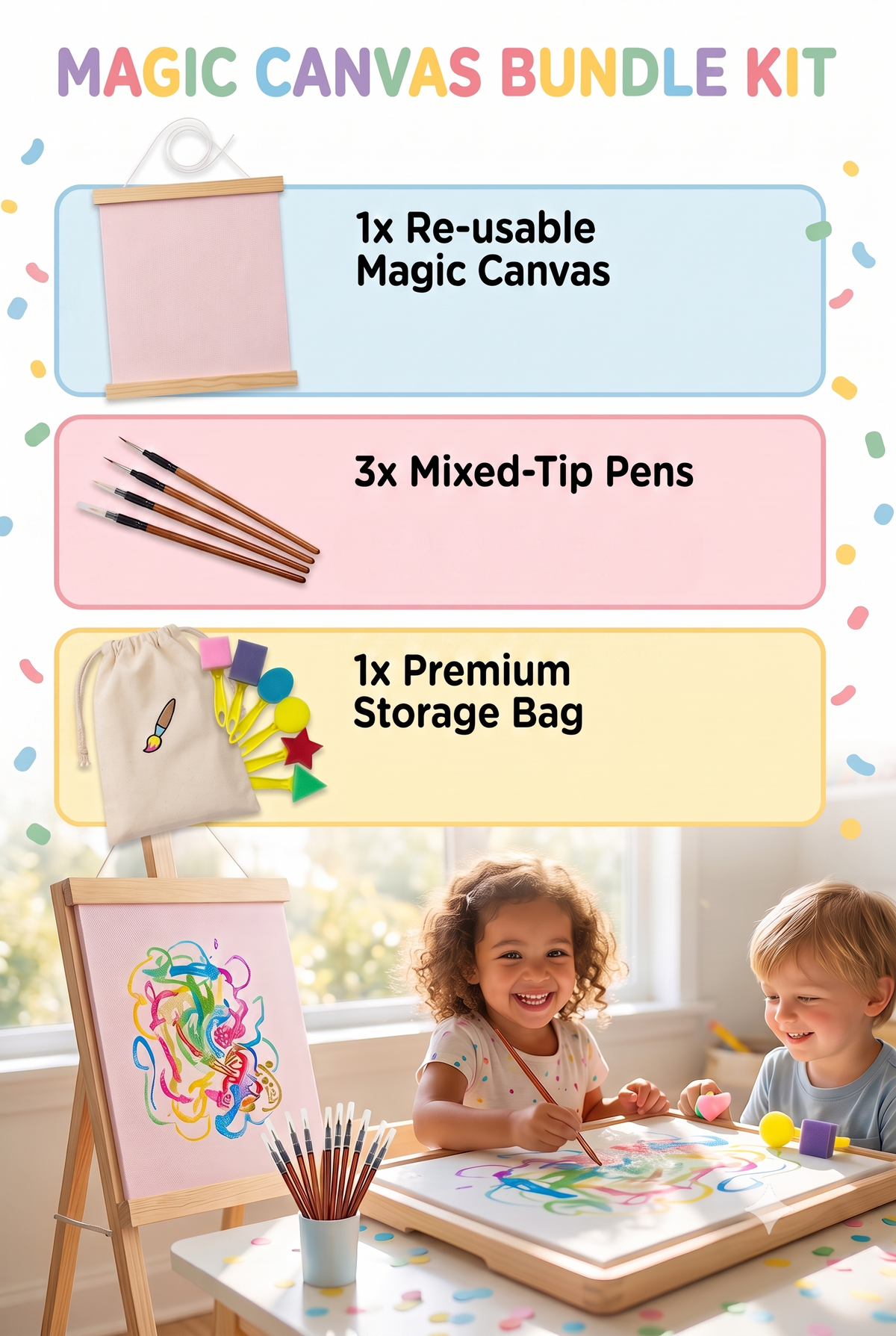 Pure Scribble™ Magic Canvas Bundle Kit